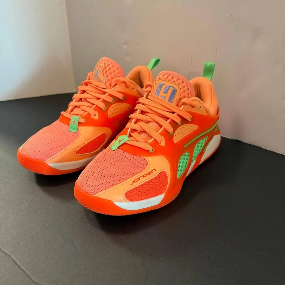 Jordan Luka 3 Motorsport Safety Orange Green Mens Basketball Shoes Size 6
